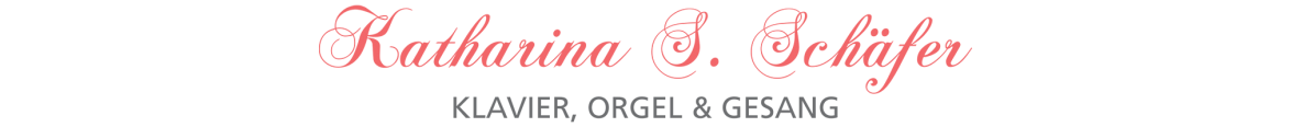 Logo von Klavierlehrerin und Sängerin Katharina S. Schäfer aus Gerlingen